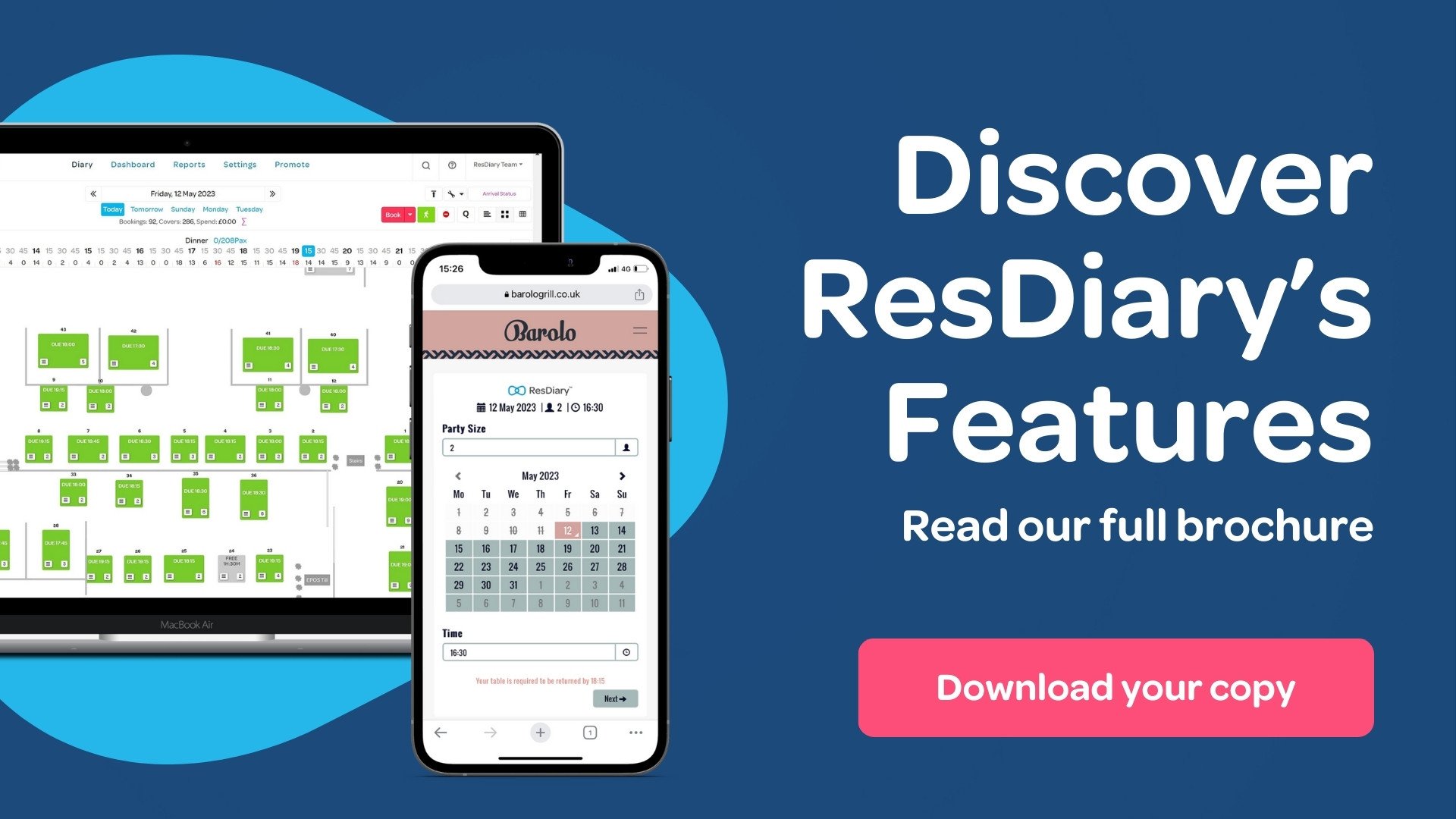 Download the ResDiary Brochure