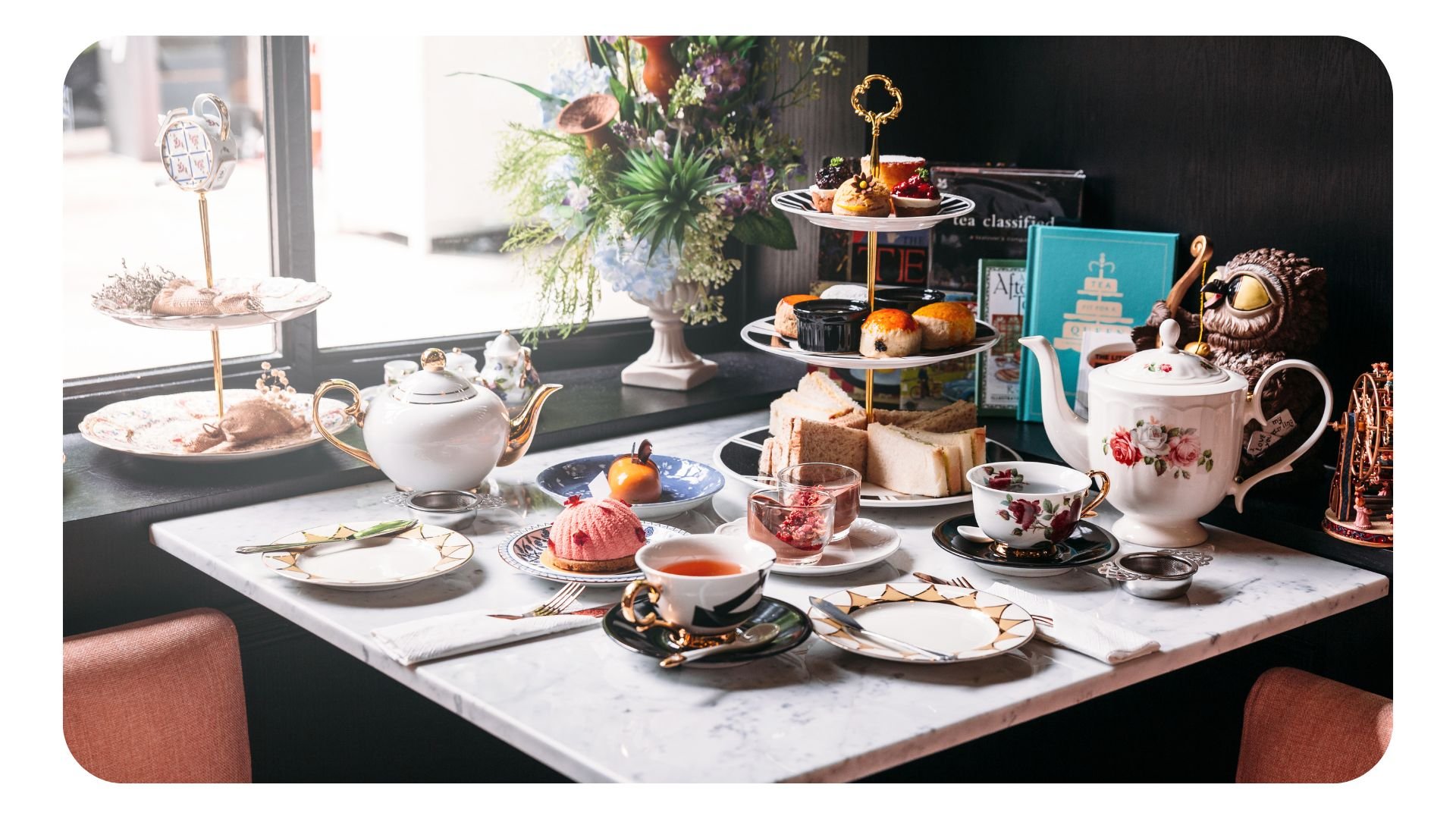 Photo of the perfect table set up for afternoon tea