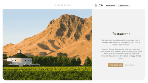 Craggy Range Website Imagery