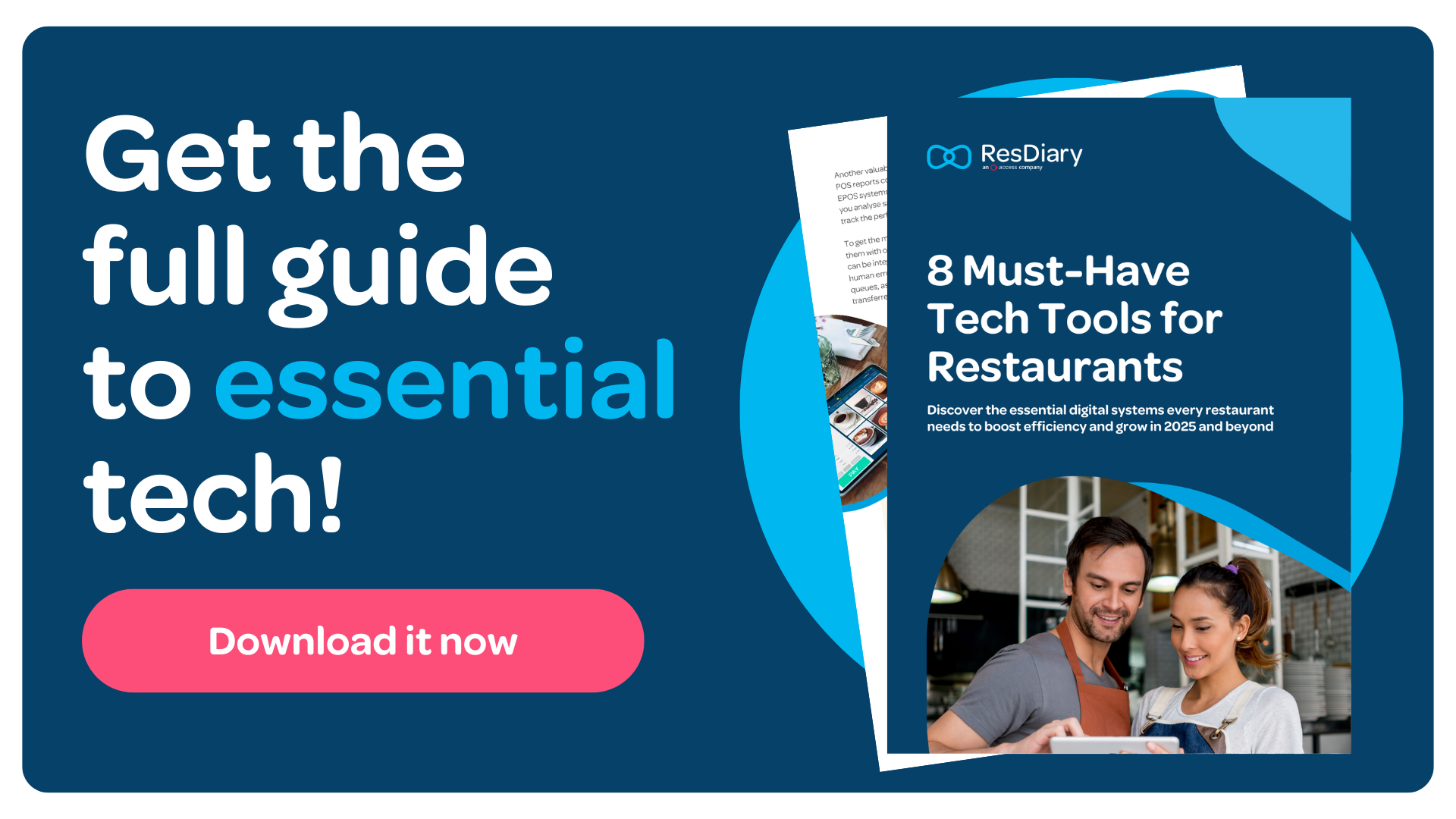 ResDiary Essential Tech Tools Download CTA