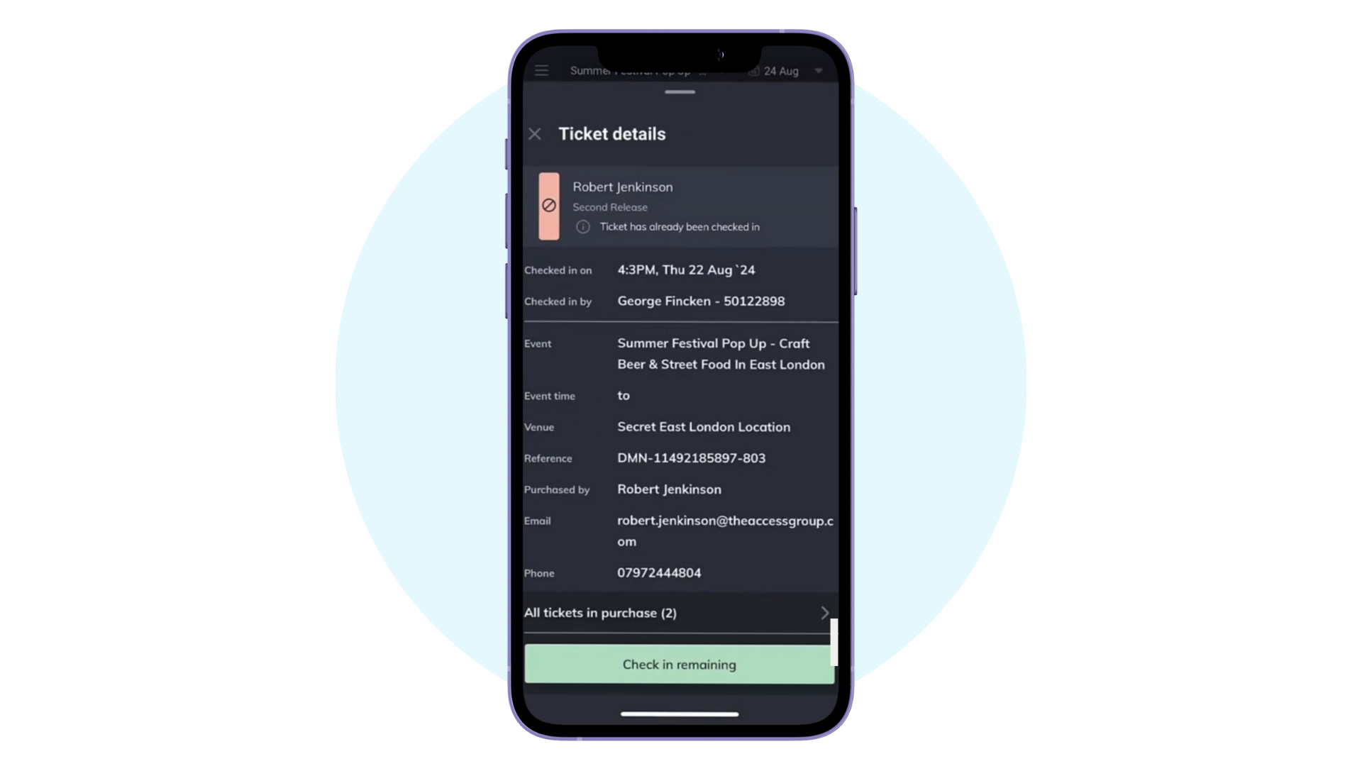Tonic Ticketing Restaurant App