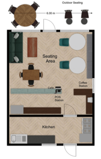 cafe floor plan