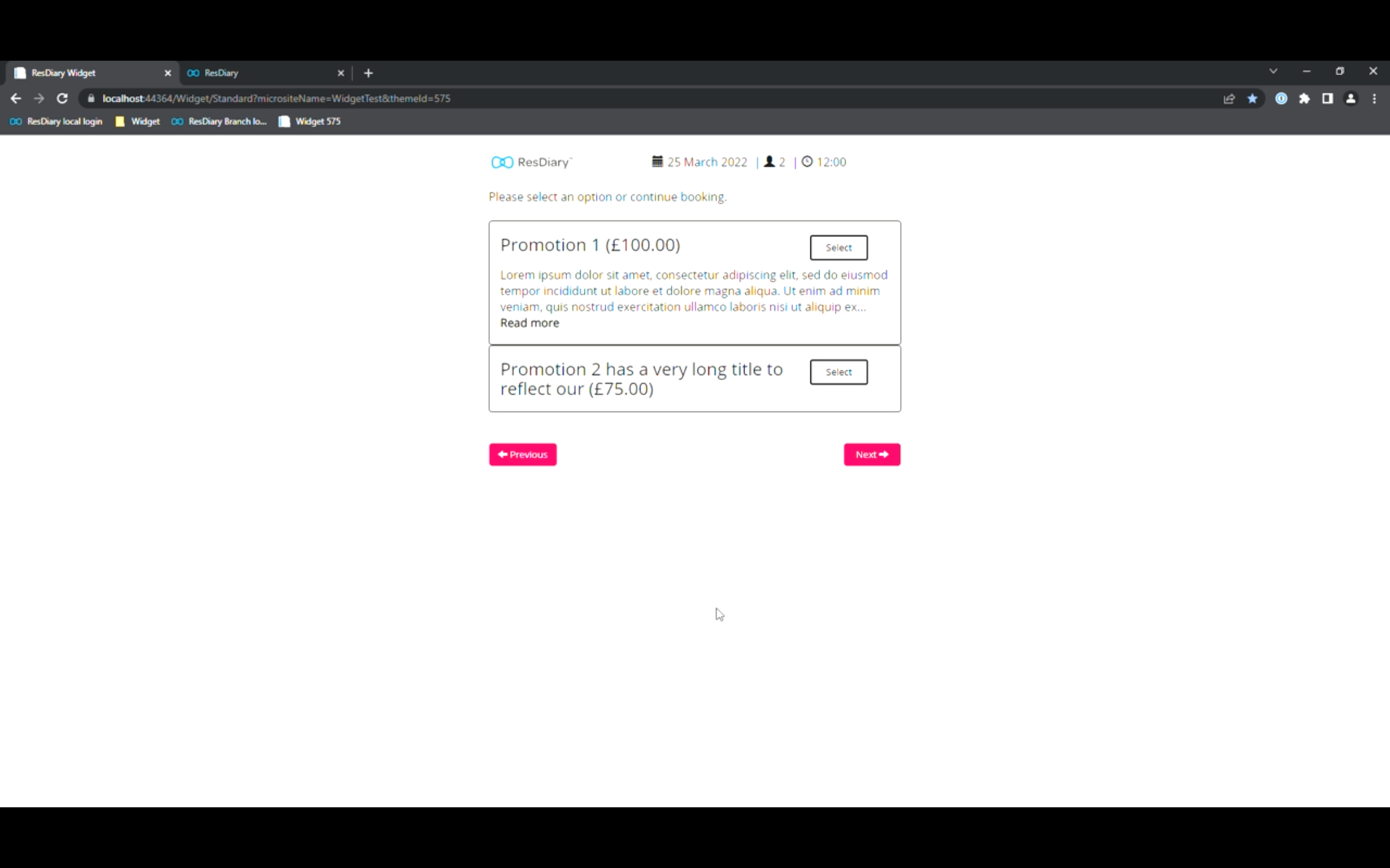 ResDiary Screen Shot